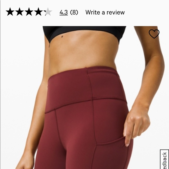Lululemon Fast and free High-Rise Tight 28”, New - Picture 8 of 8